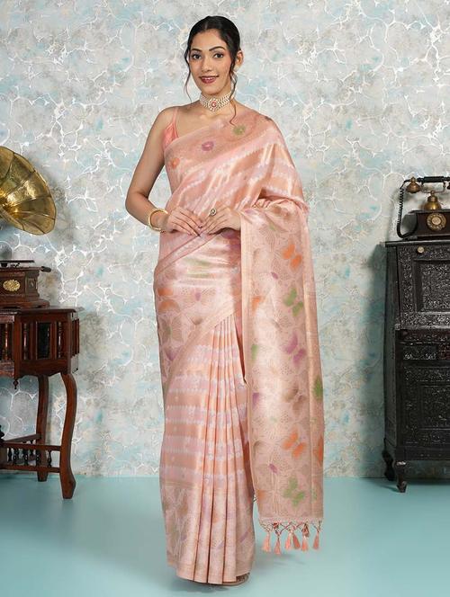 women stripes zari bordered saree - 21670048 - Very Small Image - 1