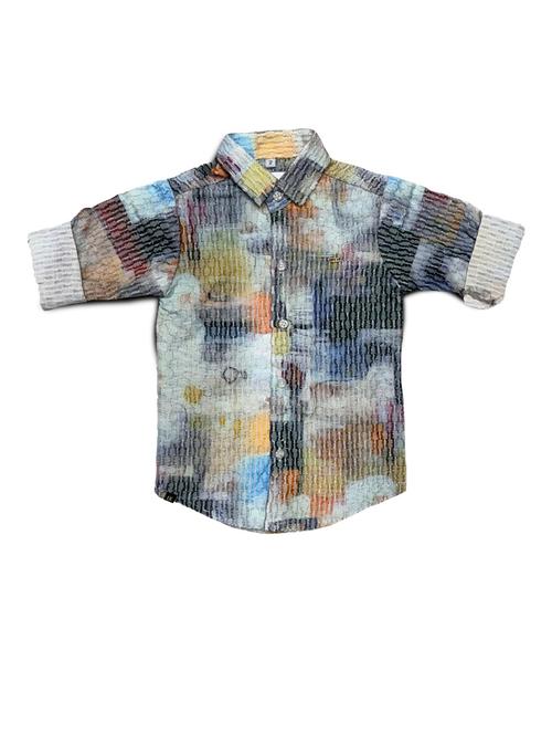 boys long sleeve printed shirt - 21670219 - Very Small Image - 1