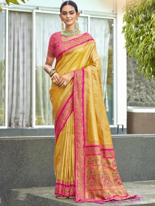 women self design paithani saree with blouse - 21671229 - Very Small Image - 1