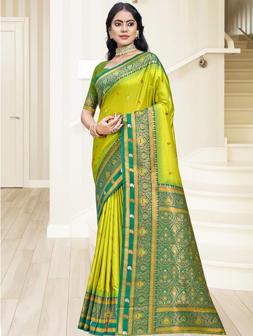 women self design bordered saree with blouse - 21671277 - Very Small Image - 1