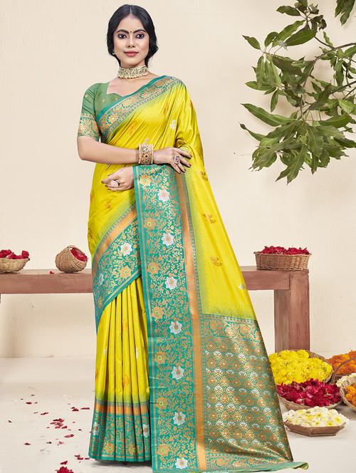 women self design bordered saree with blouse - 21671287 - Very Small Image - 1