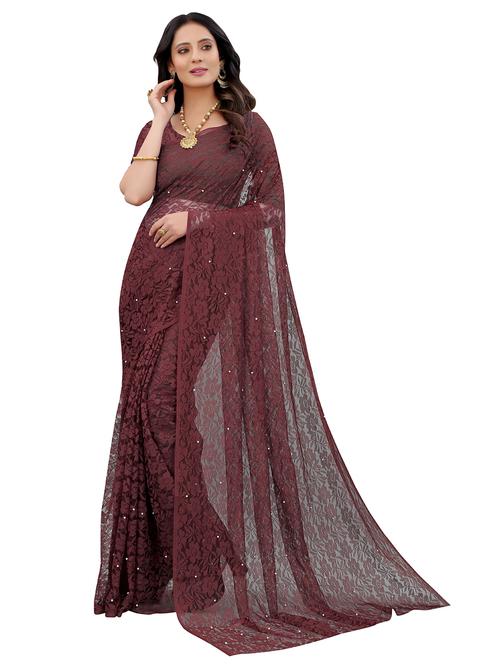 women self design plain saree - 21671437 - Very Small Image - 1