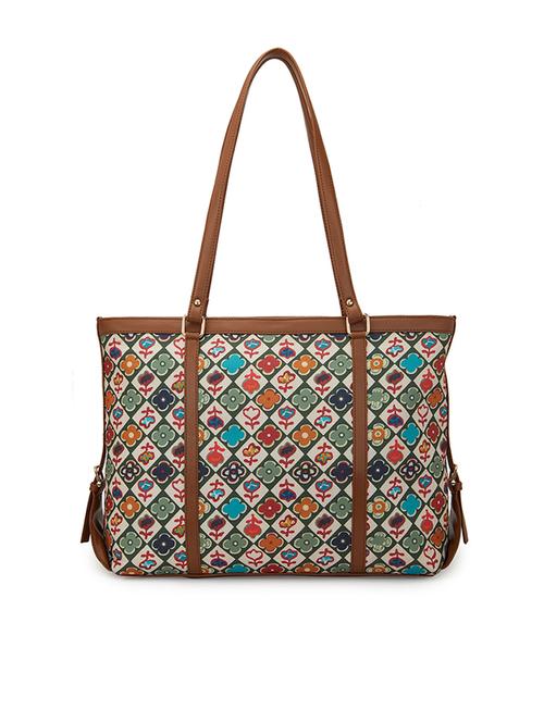 women floral printed tote bag - 21672397 - Very Small Image - 1