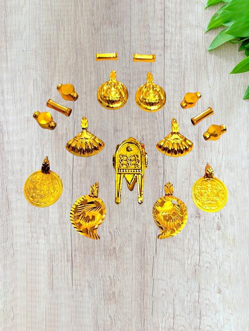 gold plated traditional necklace for women with elegant pendant - 21672564 - Very Small Image - 1