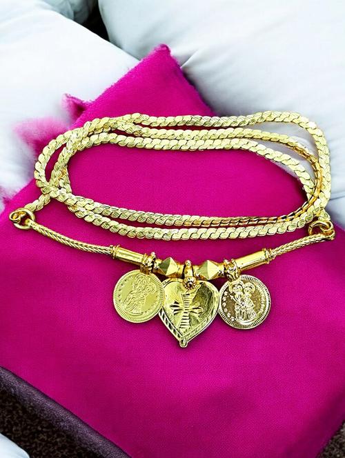 elegant gold toned pendant set for mangalsutra customization - 21672640 - Very Small Image - 1