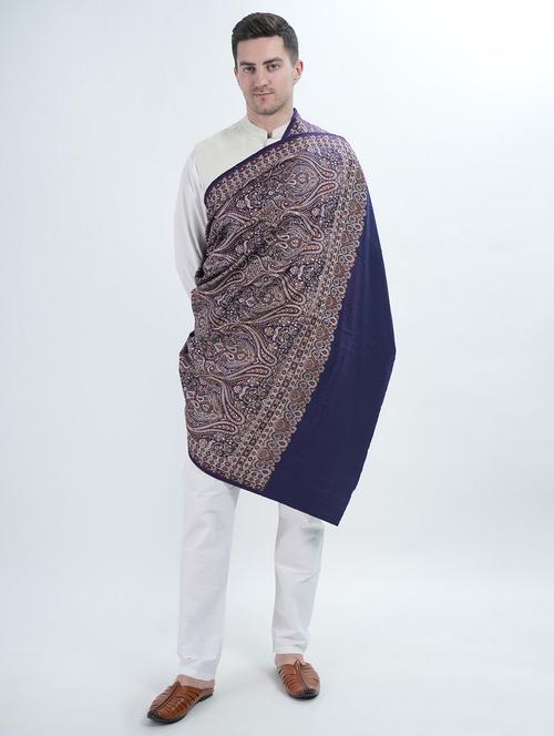 men elegant paisley winter shawl - 21672686 - Very Small Image - 1