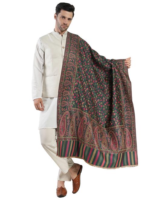 men elegant paisley winter shawl - 21672724 - Very Small Image - 1