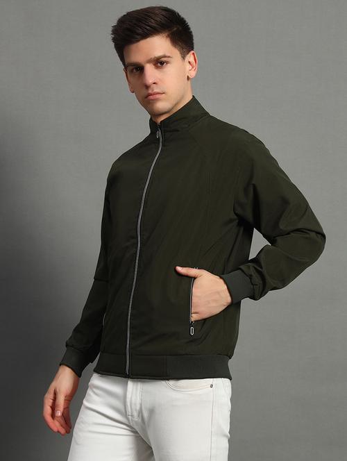 men long sleeve solid casual jacket - 21672808 - Very Small Image - 1