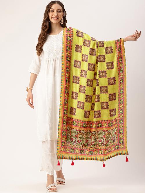 women multi color self design dupatta - 21672874 - Very Small Image - 1