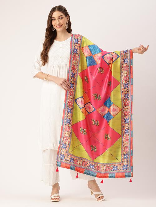 women multi color self design dupatta - 21672907 - Very Small Image - 1