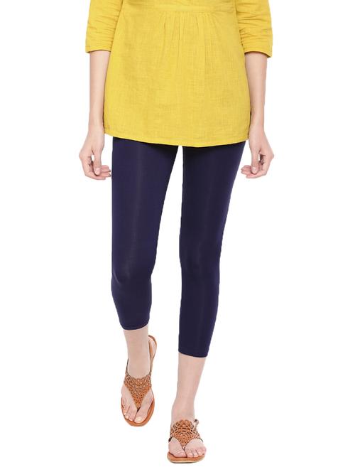 women solid calf length legging - 21672934 - Very Small Image - 1