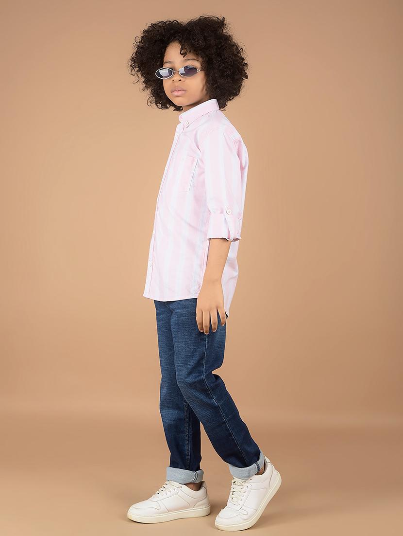 boys solid mid rise jeans - 21673304 - Zoom Image - 4