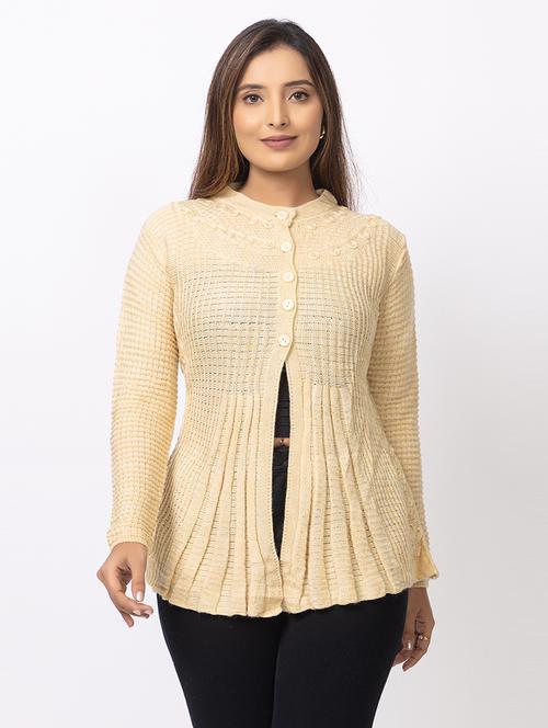 women self designed long sleeves cardigan - 21673400 - Very Small Image - 1