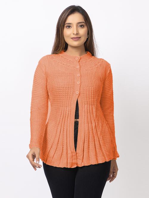 women self designed long sleeves cardigan - 21673403 - Very Small Image - 1