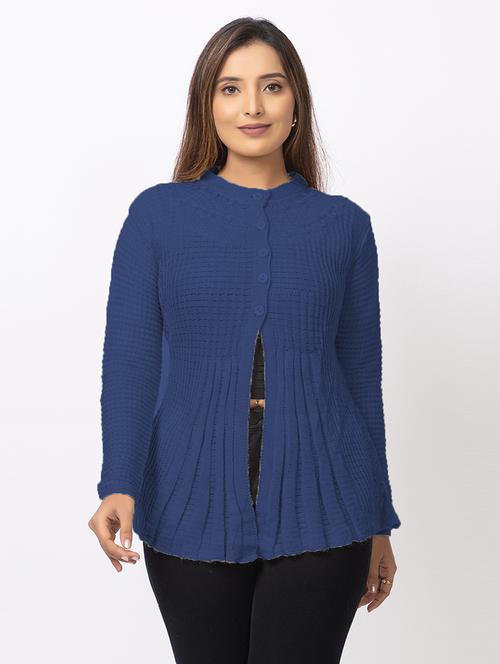 women self designed long sleeves cardigan - 21673406 - Very Small Image - 1