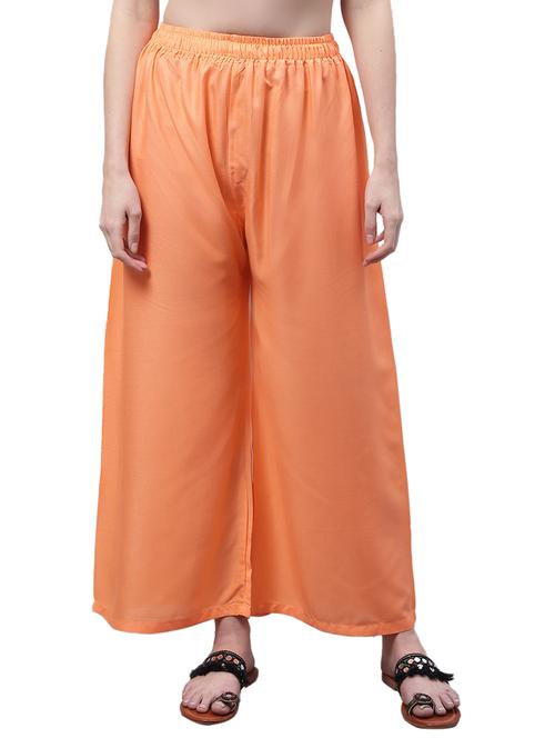 women solid straight fit palazzo - 21674063 - Very Small Image - 1