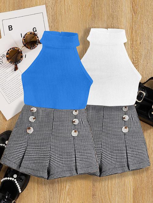 girls pack of 2 top & shorts set - 21674110 - Very Small Image - 1