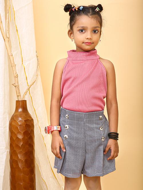 girls halter neck top & shorts set - 21674142 - Very Small Image - 1
