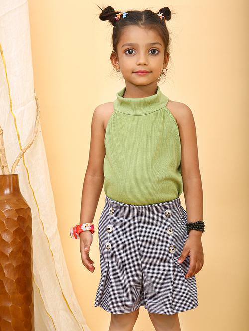 girls halter neck top & shorts set - 21674159 - Very Small Image - 1