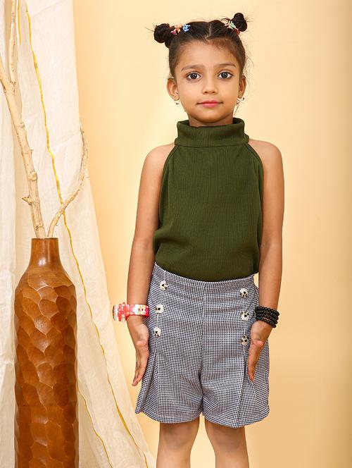 girls halter neck shorts & top sets - 21674189 - Very Small Image - 1