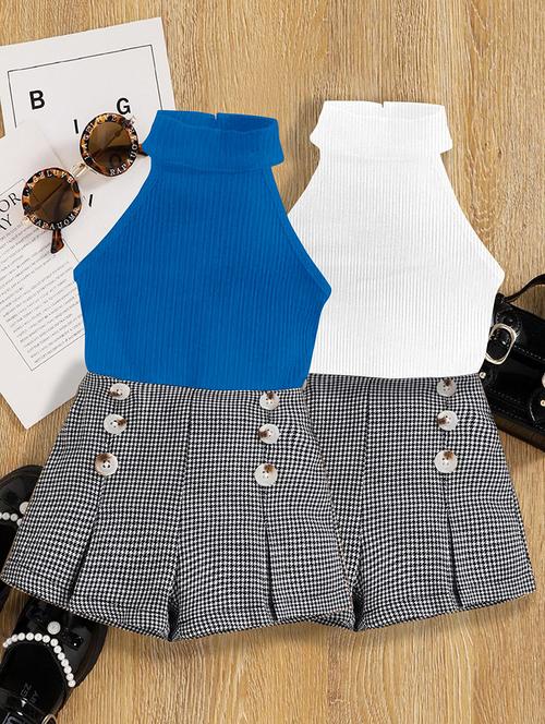 girls pack of 2 top & shorts set - 21674293 - Very Small Image - 1