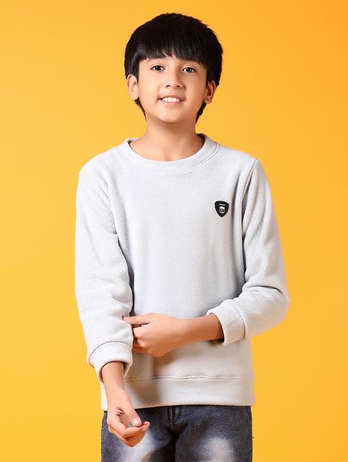boys long sleeves plain sweatshirt - 21675077 - Very Small Image - 1