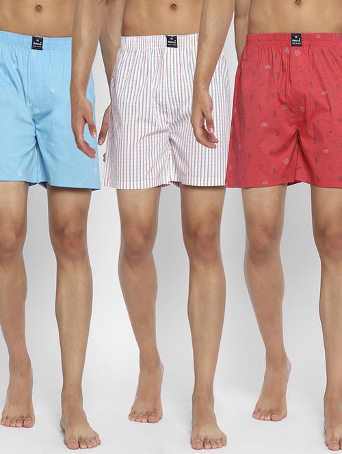 men pack of 3 printed mid rise boxer - 21675127 - Very Small Image - 1