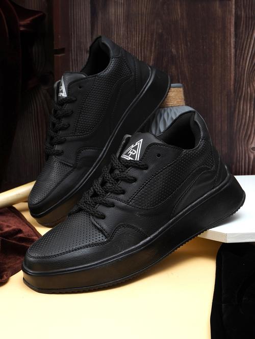 men black lace up sneakers - 21675226 - Very Small Image - 1