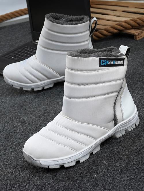 men solid winter wear boots - 21675231 - Very Small Image - 1