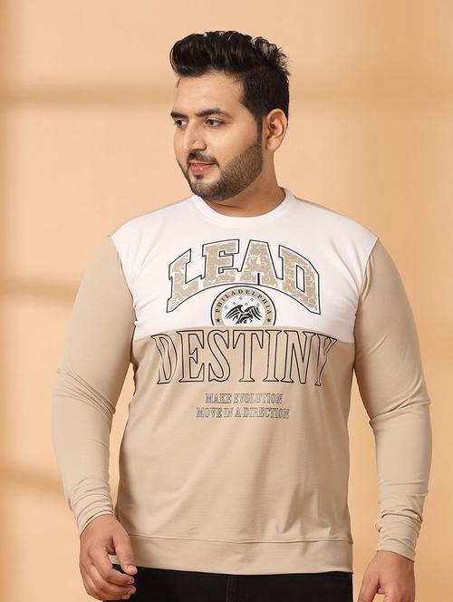 men front print plus size sweatshirt - 21675239 - Very Small Image - 1