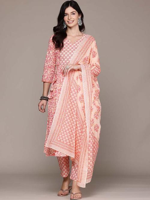 women floral printed kurta pant set with dupatta - 21675378 - Very Small Image - 1