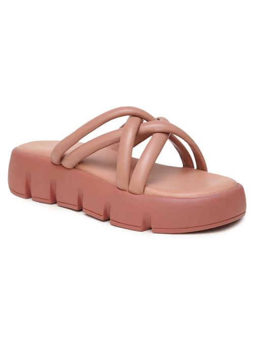 women solid slip on sandal - 21676066 - Very Small Image - 1