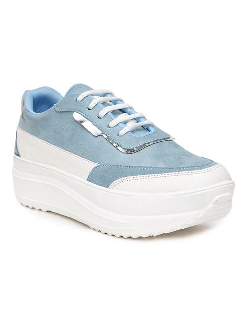 women blue lace-up casual shoes - 21676076 - Very Small Image - 1