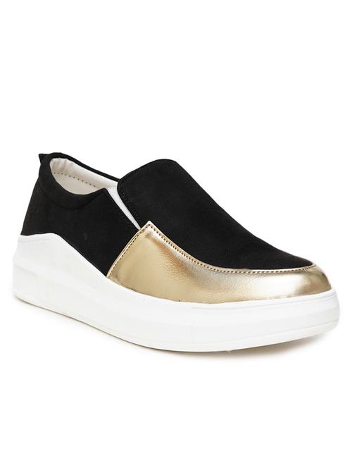 women black slip on casual shoes - 21676079 - Very Small Image - 1