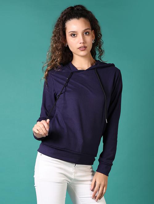women long sleeves plain sweatshirt - 21676208 - Very Small Image - 1