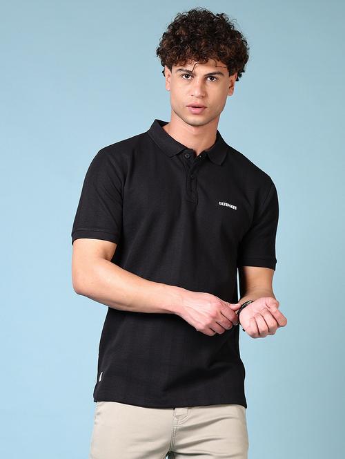men solid short sleeve polo t-shirt - 21676265 - Very Small Image - 1