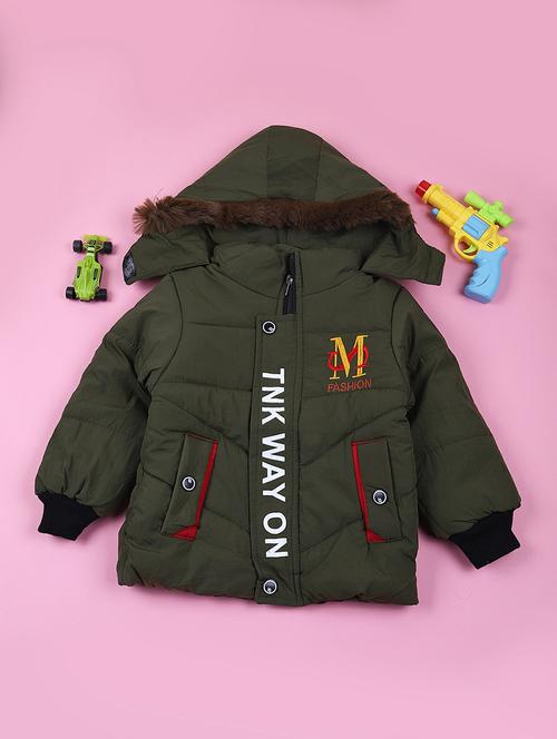 boys long sleeve hooded quilted jacket - 21676373 - Very Small Image - 1