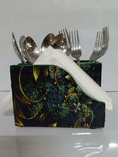 cutlery holder spoon and tissue holder - 21676483 - Very Small Image - 1