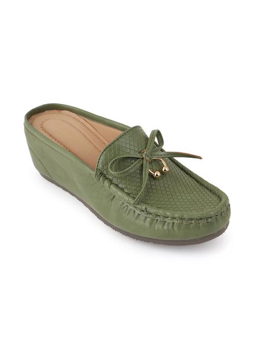 women green slip on loafers - 21676496 - Very Small Image - 1