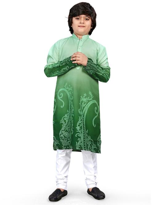 boys printed kurta bottom set - 21676950 - Very Small Image - 1