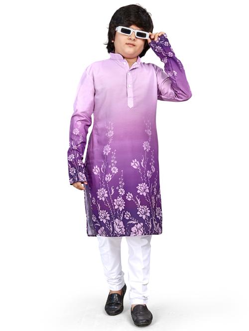 boys printed kurta bottom set - 21676952 - Very Small Image - 1