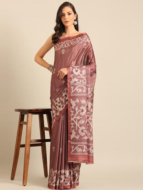 women printed casual wear saree with blouse - 21677363 - Very Small Image - 1