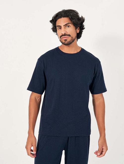 men back print cotton co-ord set - 21677532 - Very Small Image - 1