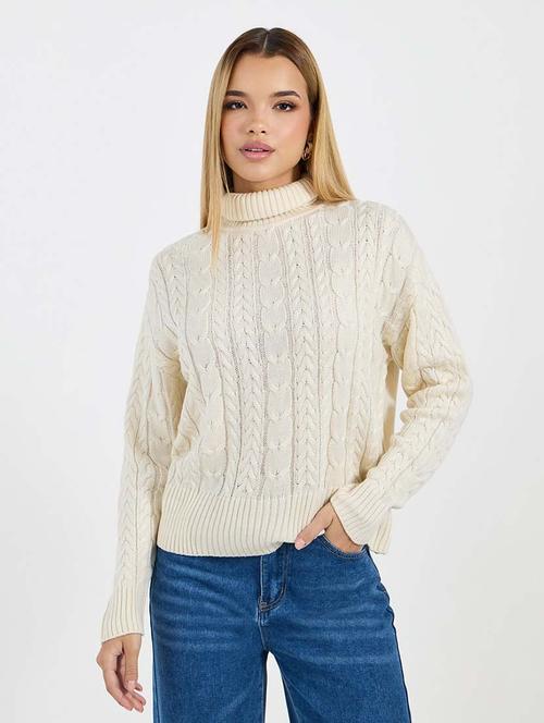 women sellf designed high neck pullover - 21677557 - Very Small Image - 1