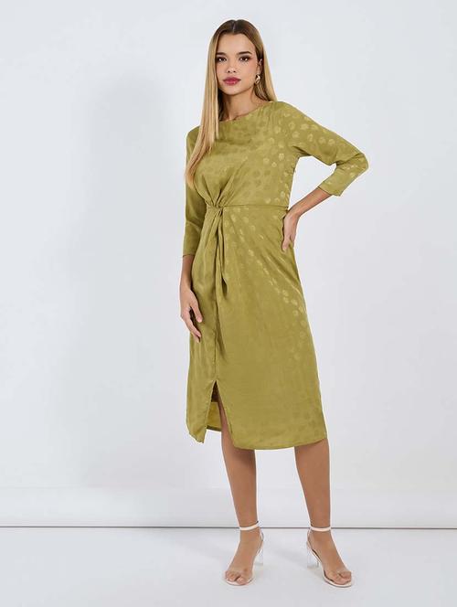 women self designed boat neck sheath dress - 21677561 - Very Small Image - 1