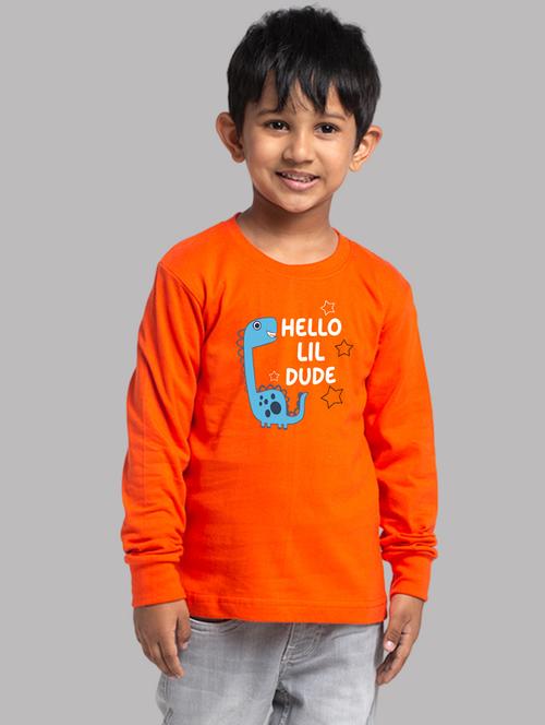boys front print long sleeve t-shirt - 21677599 - Very Small Image - 1