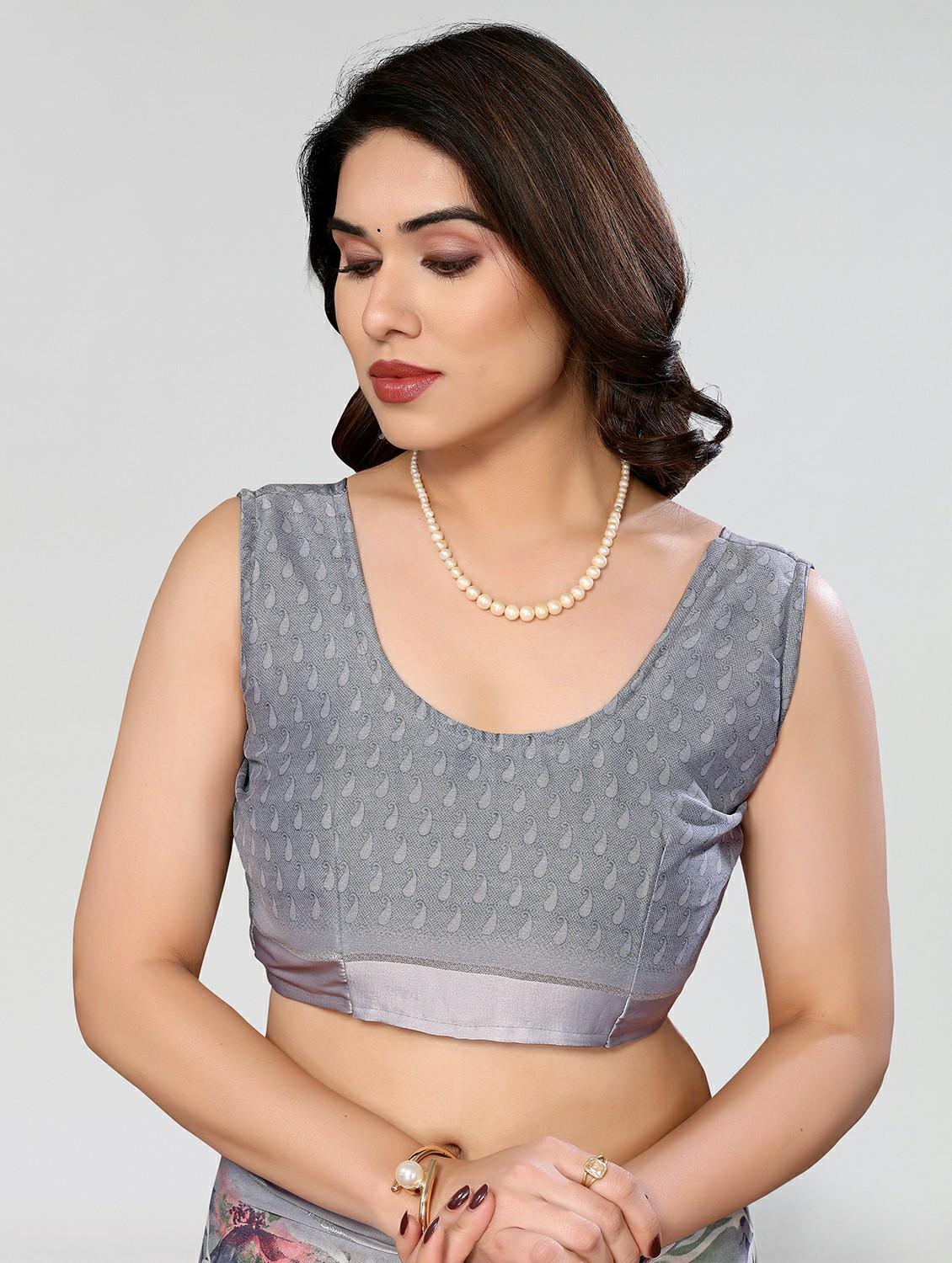 women floral printed saree with blouse - 21677798 - Zoom Image - 3