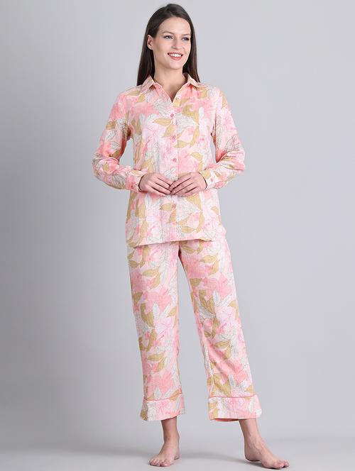 women printed nightwear pyjama - 21677810 - Very Small Image - 1