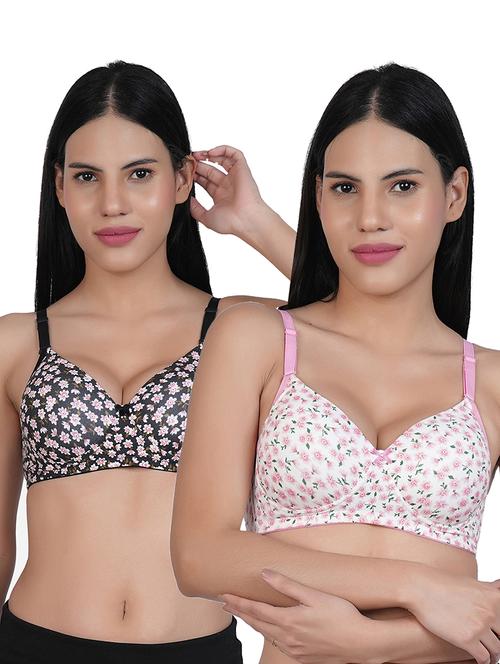 women pack of 2 printed bra - 21677863 - Very Small Image - 1
