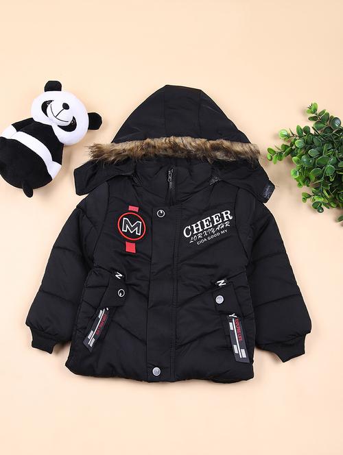 boys long sleeve hooded quilted jacket - 21678139 - Very Small Image - 1